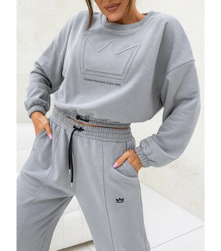 komplet damski dres korona szary